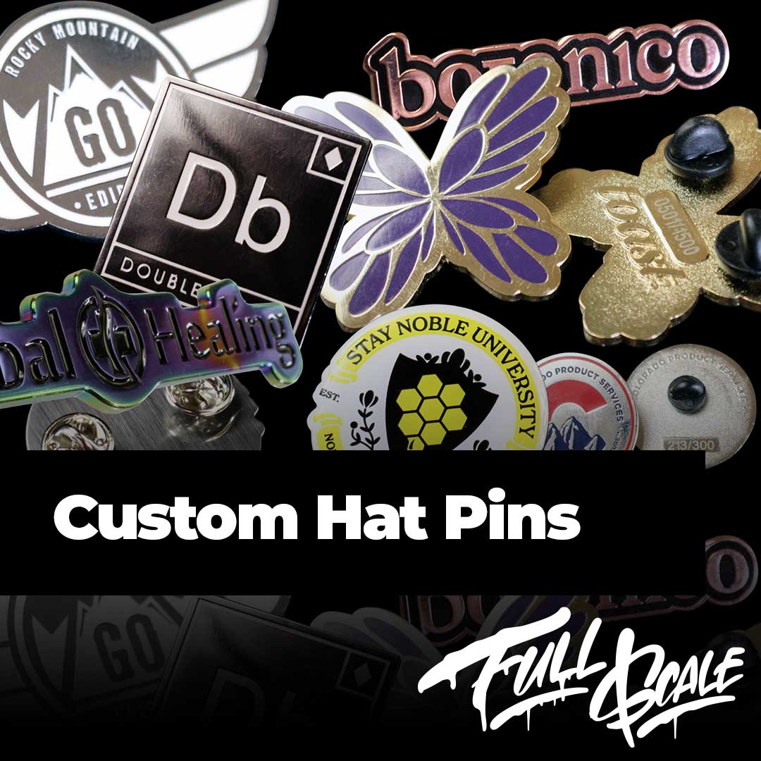 Custom Hat Pins Promotional Products Designed At Full Scale