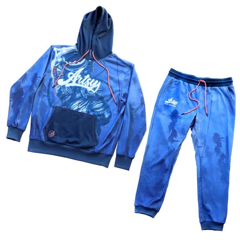 cut and sew sweat suit